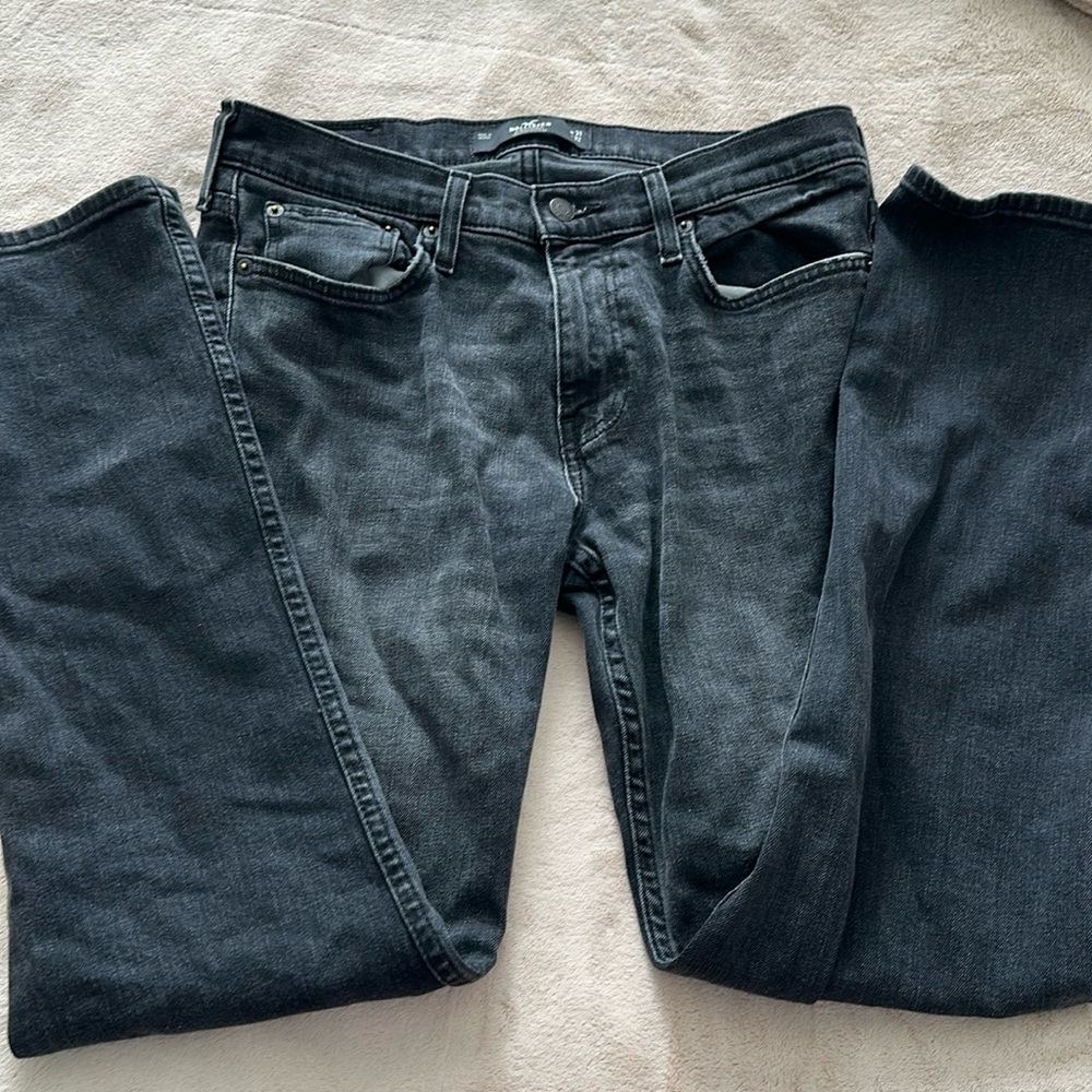Men’s Hollister Slim Straight Denim Jeans Black